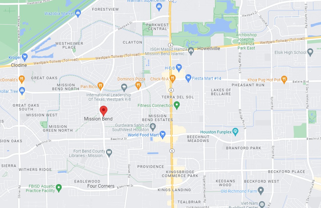 Map - 7330 La Granada Dr, Houston, TX 77083