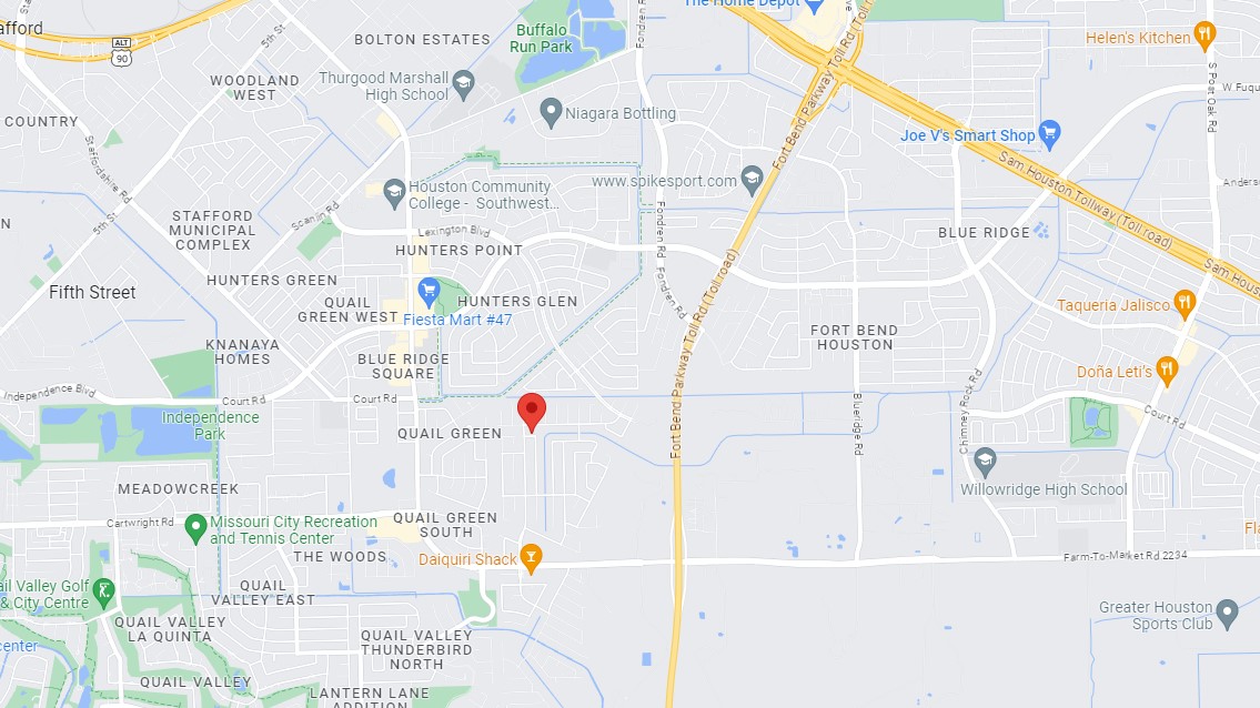 Map - 8510 Quail Croft Dr, Missouri City, TX 77489